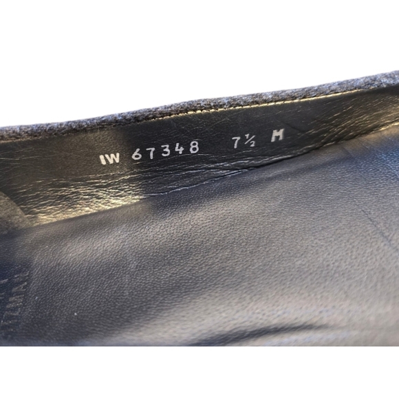 Stuart Weitzman Gray Wool Ballet Flats 7.5 - Picture 9 of 9